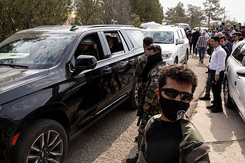 Forces of the regional Kurdish administration secure an area ahead of a disarmament ceremony by the PKK in Iraq, 11 July, 2025