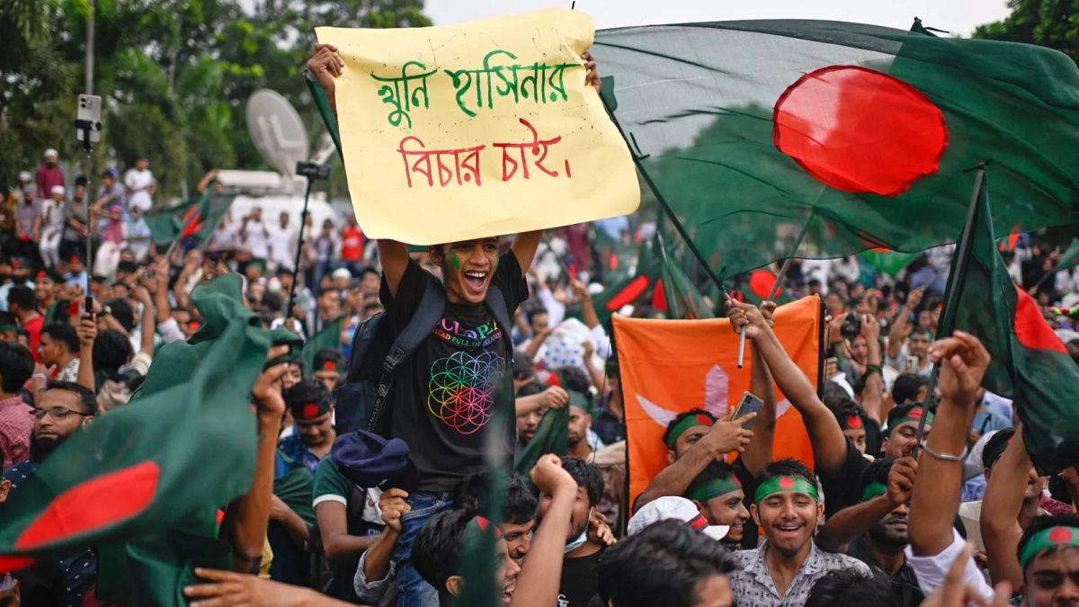 Bangladesh's interim leader says parliamentary election will take place in February