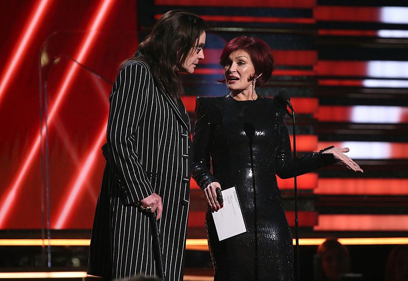 Ozzy and Sharon Osbourne at the 62nd annual Grammy Awards in Los Angeles, 26 January, 2020