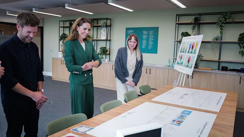 Kate, Princess of Wales, with the creative team