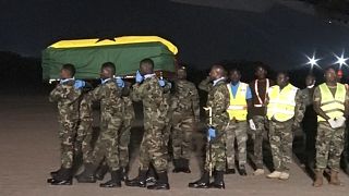 Ghana government receives remains of killed ministers as burial begins