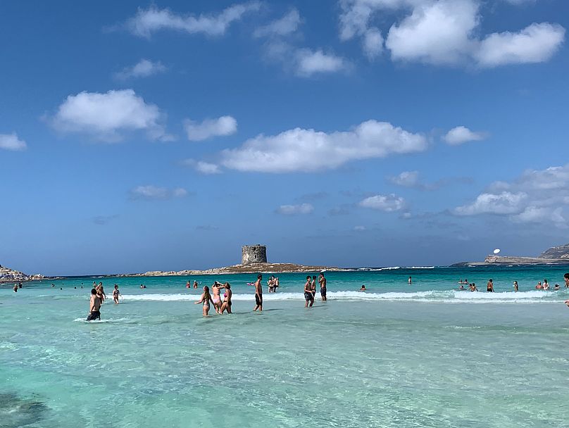 Spiaggia la Pelosa, Sardegna, Italia