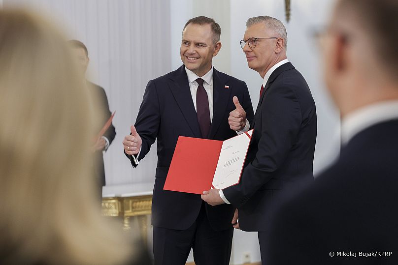 Prezydent RP Karol Nawrocki i Szef BBN Sławomir Cenckiewicz