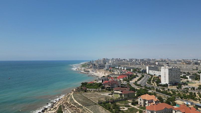 The seaside resort of Aktau.