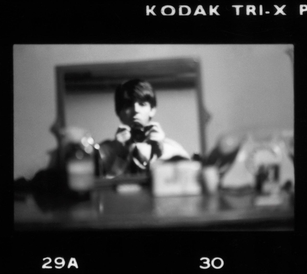 Self-portrait in my room at the Asher family home, Wimpole Street, London, December 1963
