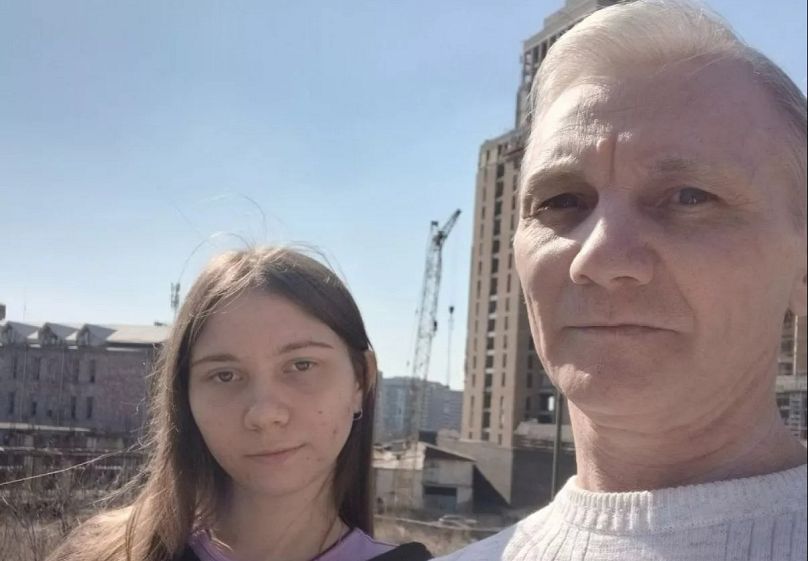 Mascha und ihr Vater Alexeij