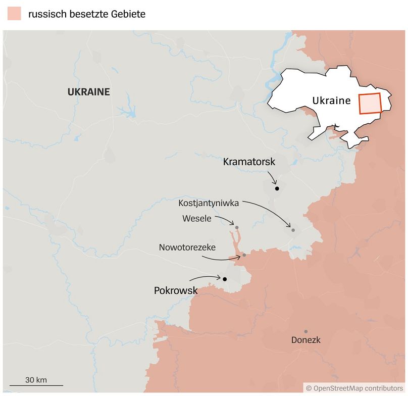 Quelle: Deepstatemap; Stand: 11.8.2025