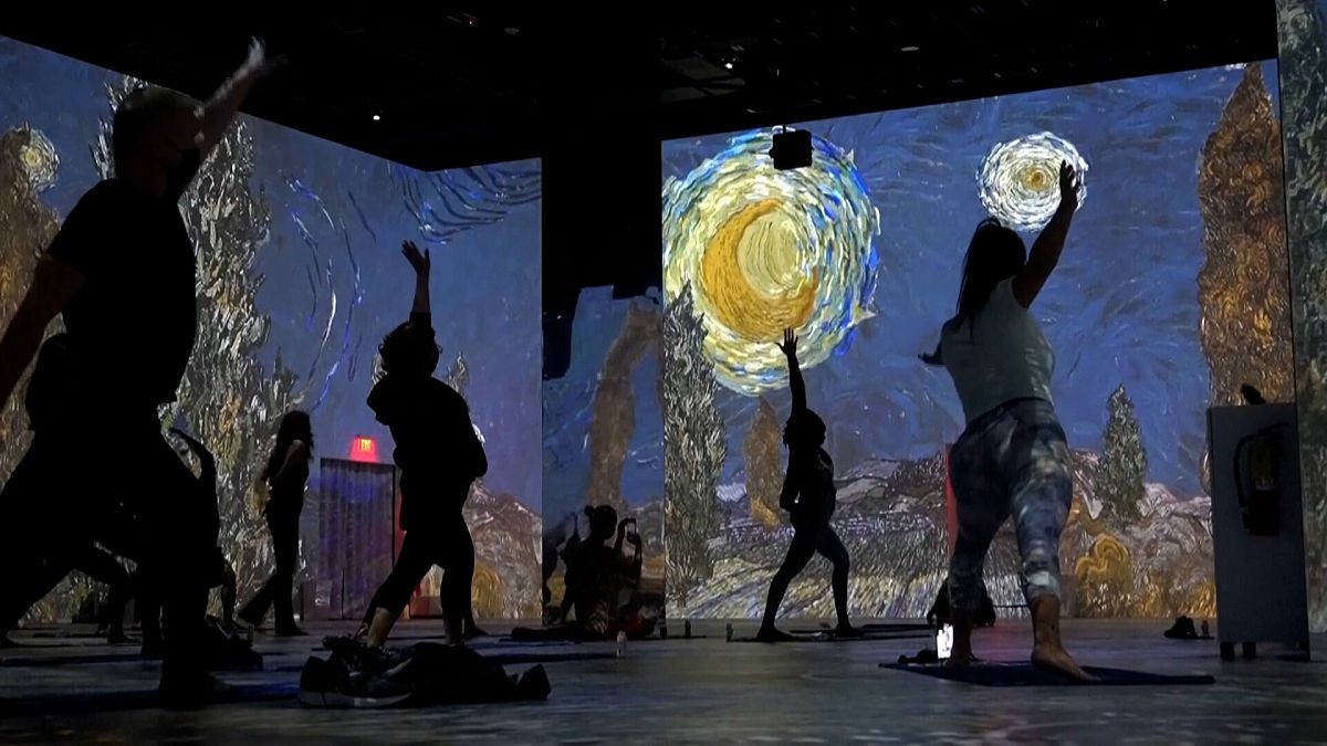 Yoga meets Van Gogh in immersive Las Vegas sessions