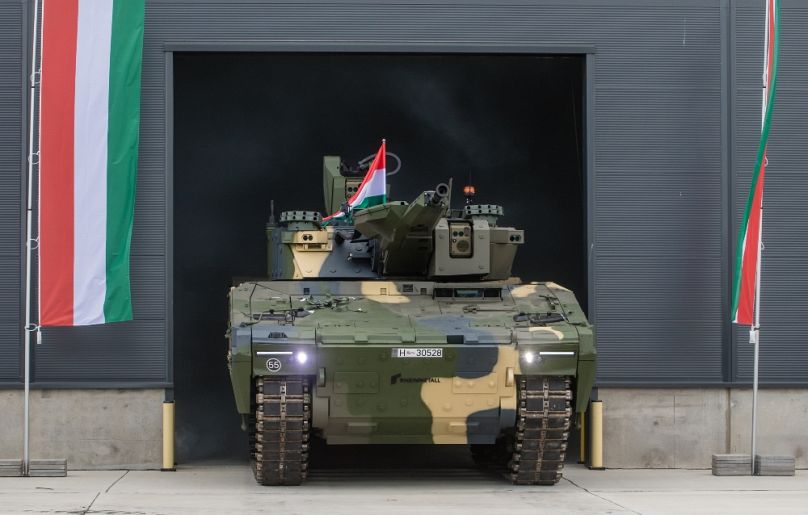 Az első magyar gyártmányú Lynx KF-41 gyalogsági harcjármű átadása a Rheinmetall Hungary Zrt. zalaegerszegi gyárában 2024. július 24-én