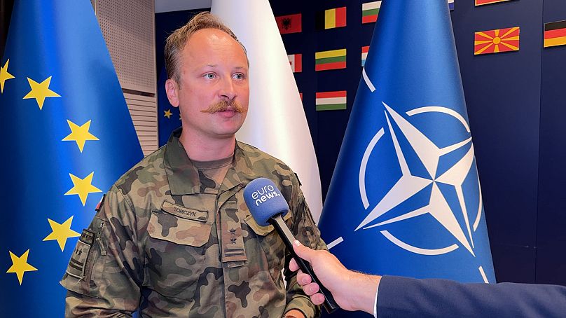 Departamento de Comunicación y Promoción del Ministerio de Defensa Nacional, Teniente Coronel Michał Tomczyk en una entrevista con 'Euronews'