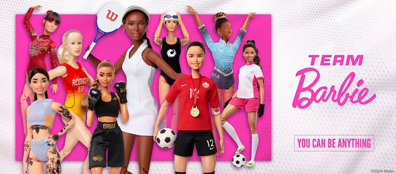 Mattel released a series of nnine dolls celebrating female “role-model athletes" in May 2024