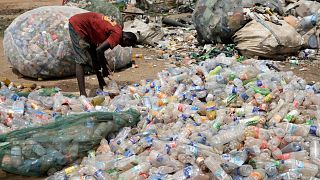 WWF installe en face de l'ONU une installation choc contre la crise mondiale du plastique