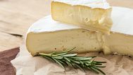 Soft cheese is displayed.