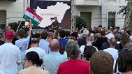 Ο Πέτερ Μαγκιάρ μιλάει σε περιοδεία στην Ουγγαρία - 13 Αυγούστου 2025.
