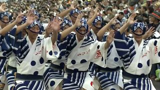 Awa Odori festival in Japan continues with nightly so-odori performances