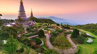 Vista aérea de Chiang Mai, Tailandia