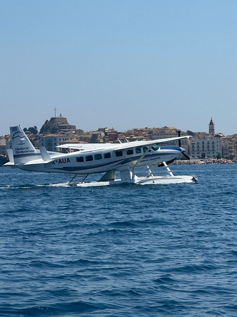 Amerissage de l'hydravion