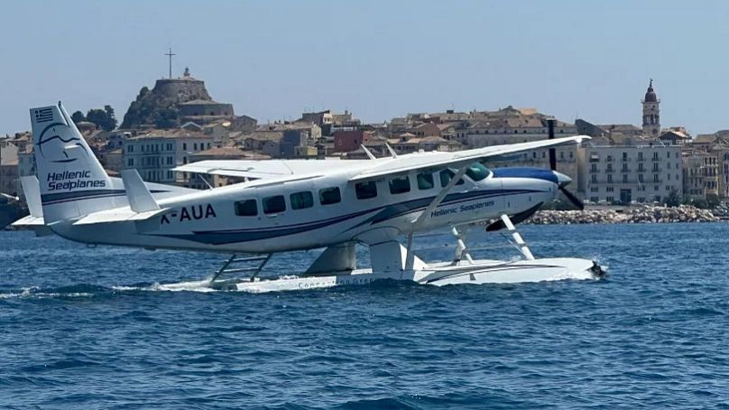 Hidroavión Hellenic Seaplanes (Foto de archivo)