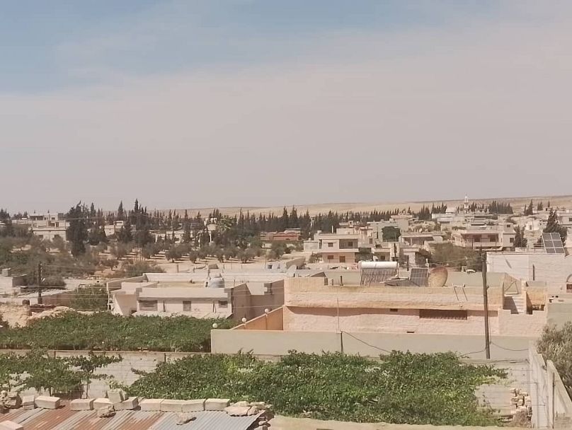 منازل في إحدى قرى ريف حمص الشرقي 2025