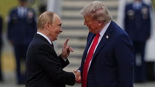 Rusya Devlet Başkanı Vladimir Putin ve ABD Başkanı Donald Trump, Alaska, 15 Ağustos 2025.