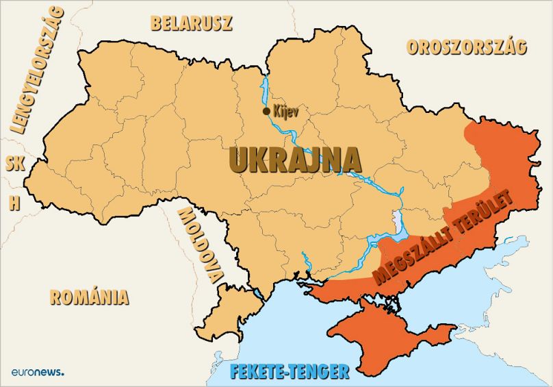 Az Oroszország által megszállt ukrán területek 2025 augusztusában