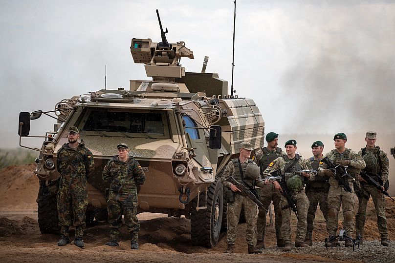 Über 3.000 deutsche Soldaten und militärische Ausrüstung wurden nach Litauen verlegt. 