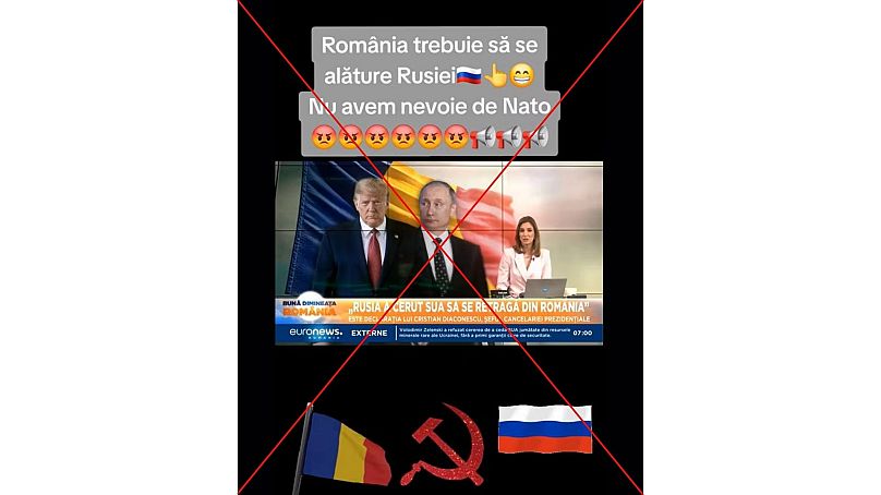 Video, Euronews haberini bağlamından koparıyor