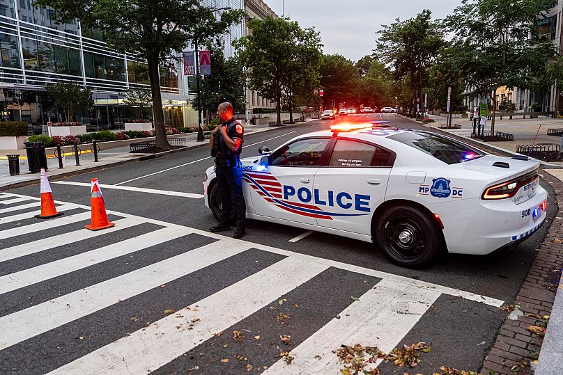 Security is in place ahead of a summit with foreign leaders and President Donald Trump at the White House, 18 August 2025