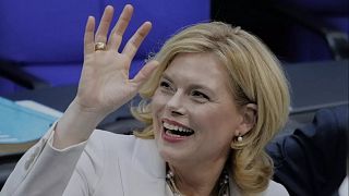 Archiv: Julia Klöckner nach ihrer Wahl zur neuen Bundestagspräsidentin in Berlin, Deutschland, am Dienstag, 25. März 2025