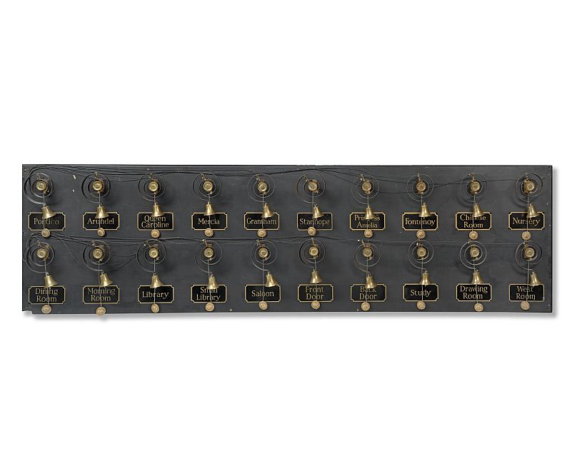 The Downton Abbey bell wall is among the most distinctive items going under the hammer.