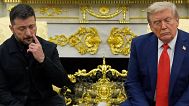 Ο πρόεδρος Ντόναλντ Τραμπ συναντά τον πρόεδρο της Ουκρανίας Βολοντίμιρ Ζελένσκι στο Οβάλ Γραφείο του Λευκού Οίκου, 18 Αυγούστου 2025.