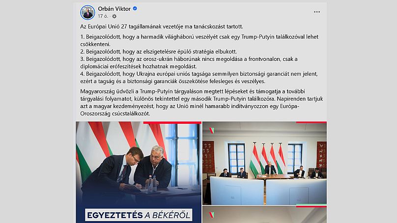 Orbán bejegyzése az előző nap