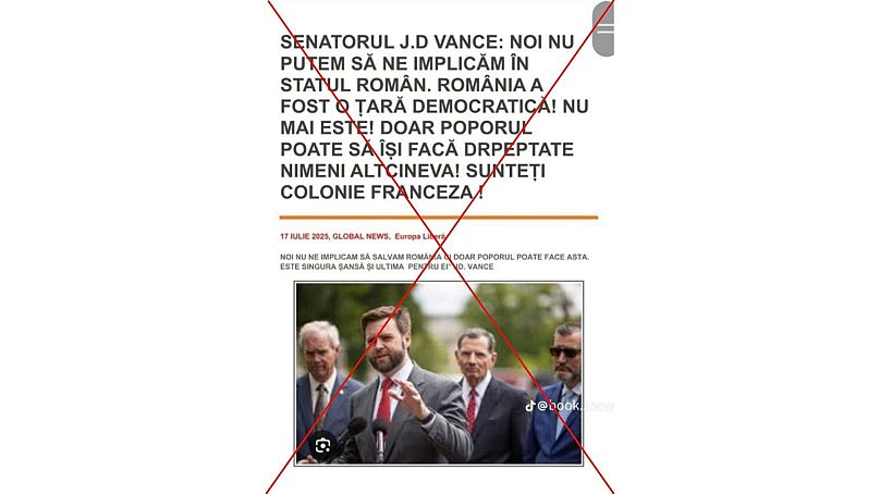 Новостная статья, размещенная в социальной сети, является фейковой.
