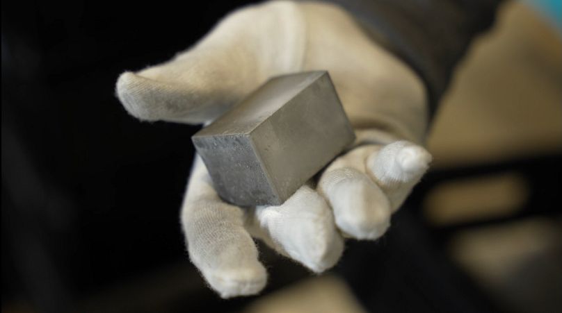 A rare-earth permanent magnet made in Narva, Estonia