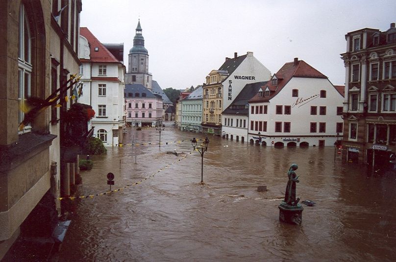 Image d'archive de l'inondation de 2002