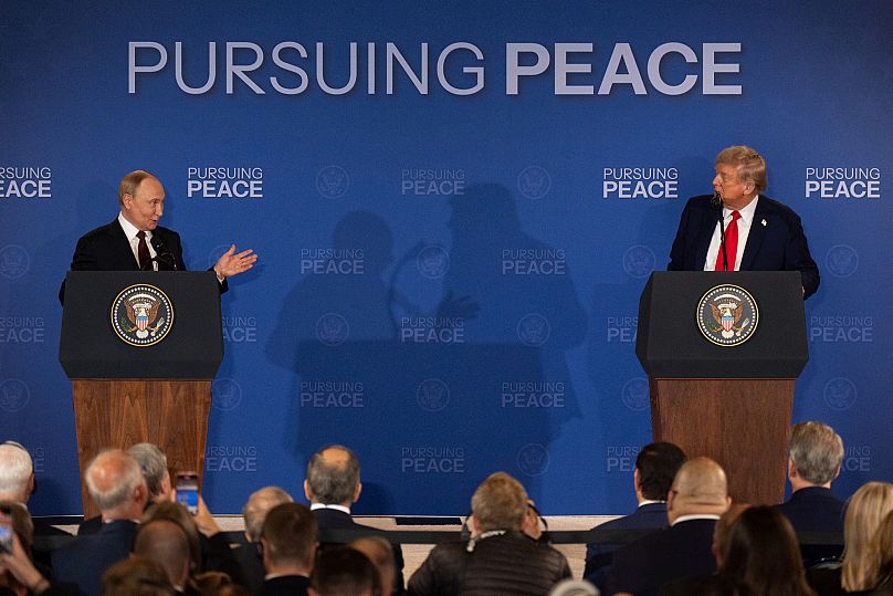 La conferenza congiunta di Donald Trump e Vladimir Putin in Alaska, il 15 agosto 2025