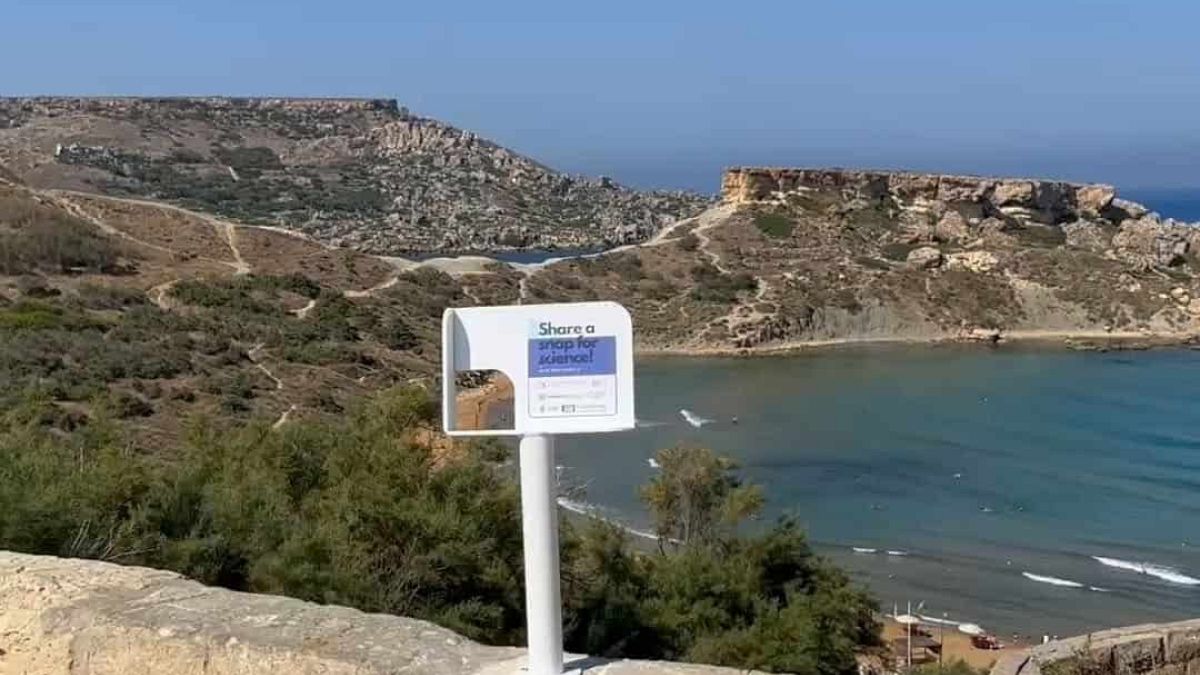 Tourists in Malta are supporting climate change research by sharing holiday photos of the coast
