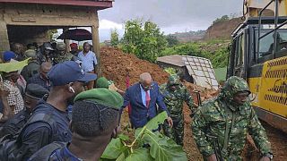 Landslide buries homes outside Guinea’s capital, killing 11 and injuring 10