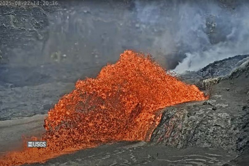 Λάβα από το ηφαίστειο Κιλαουέα στη Χαβάη/ U.S. Geological Survey