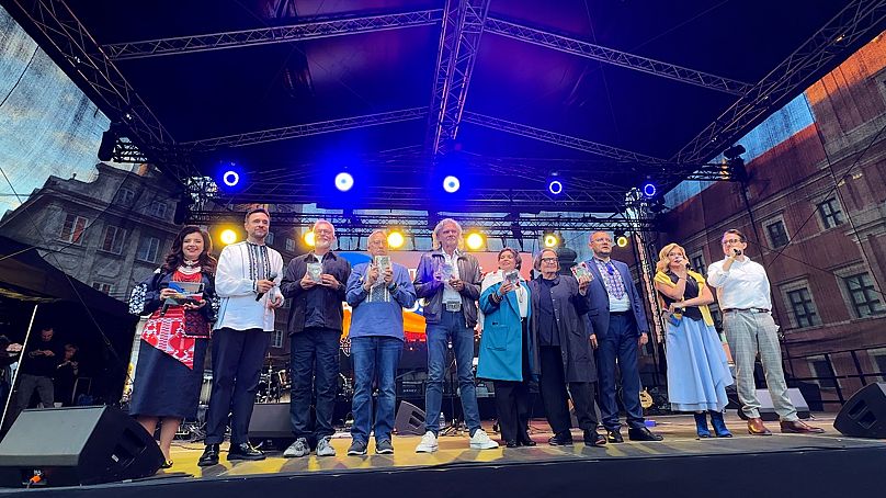 Laureaci nagrody „Stand With Ukraine”, Warszawa, 24.08.2025 r.