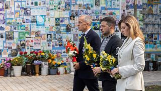 WATCH: Kyiv holds ceremonies for Independence Day and fallen soldiers