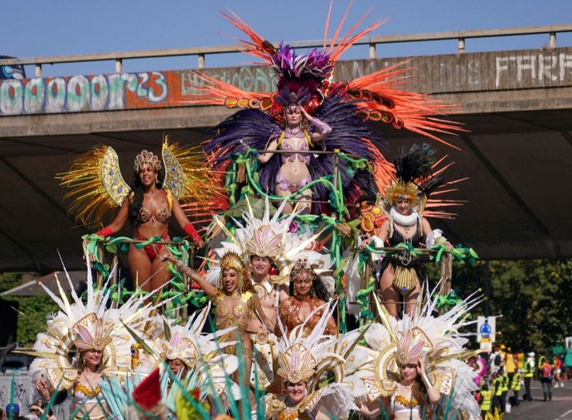 The more colourful the costume, the better some say for the street parade in Notting Hill 