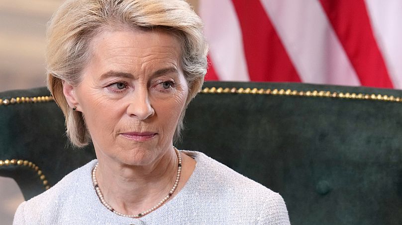 Ursula von der Leyen and Donald Trump met in July to conclude the trade deal.