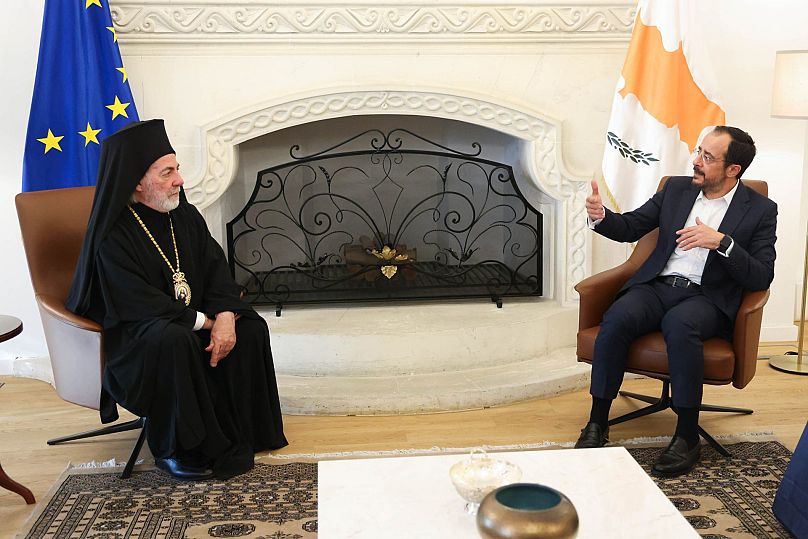 Η συνάντηση στο Προεδρικό του Νίκου Χριστοδουλίδη με τον Αρχιεπίσκοπο Μ. Βρετανίας