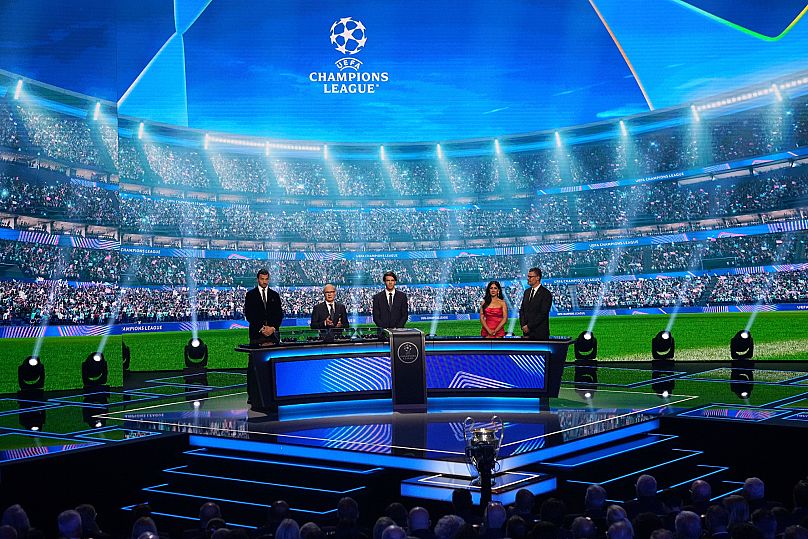 The Champions League football league phase draw in Monaco, 28 August, 2025