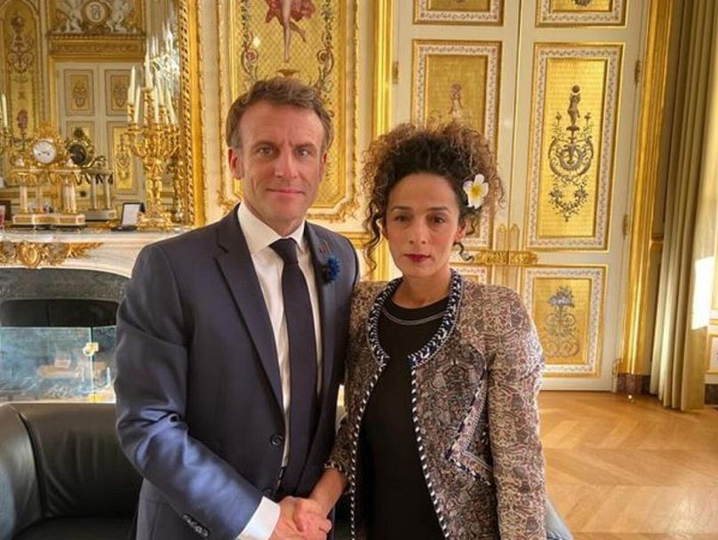 Masih Alinejad Macron elnökkel