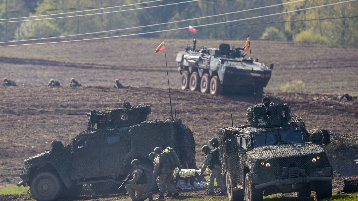 Lithuania installs 'dragon's teeth' fortifications along its border with Russia's Kaliningrad