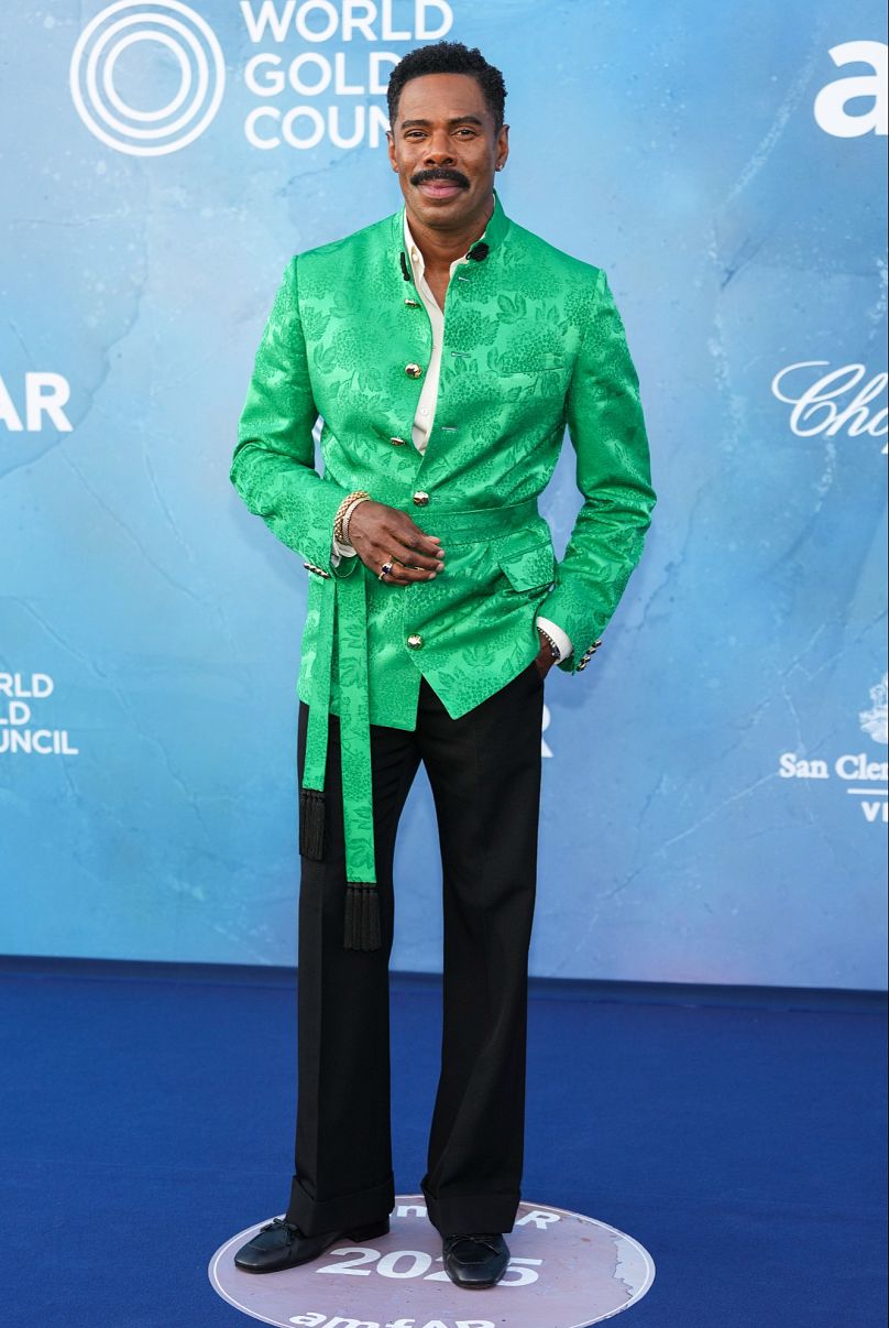 Impeccably stylish as ever Colman Domingo in custom Maison Valentino didn't disappoint at the amfAR foundation for aids research gala at the Arsenale di Venezia