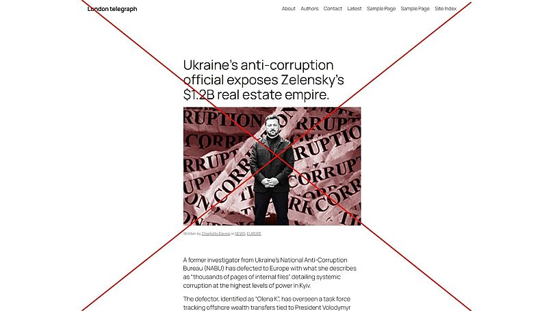 A screengrab of the article