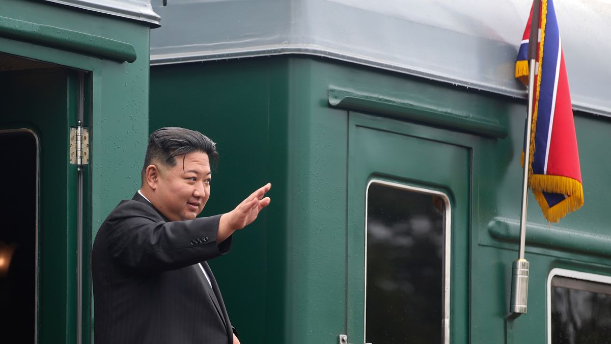 Kim Jong-un takes his signature train to Beijing ahead of army parade